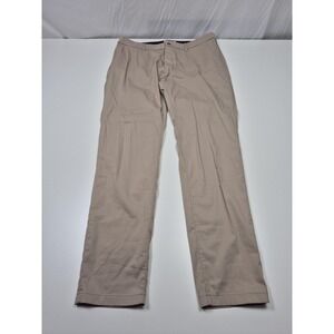 Birddogs Chino Pants Mens 36x34 Beige Stretch Flat Front Straight Casual Golf